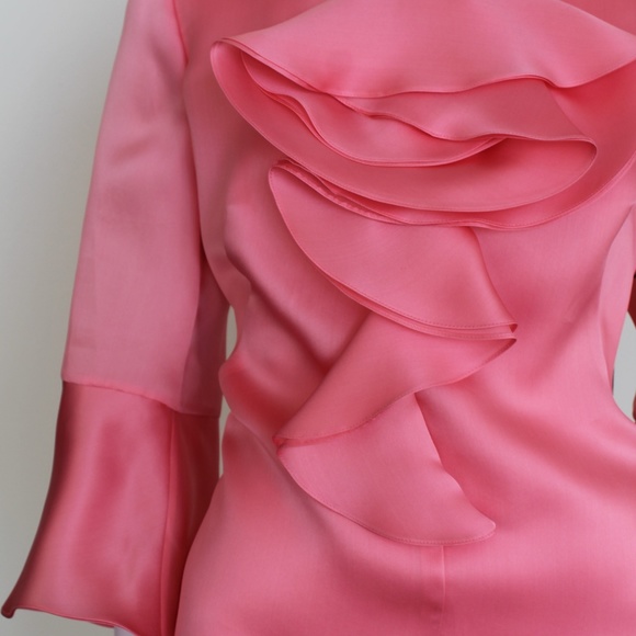 Luscious Pink Formal Blouse - Picture 4 of 4